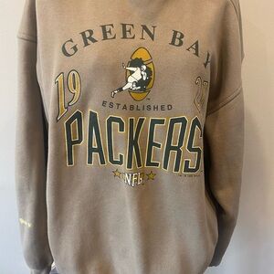 Vintage 1995 Galt Sands Green Bay Packers Brown Crewneck Sweater